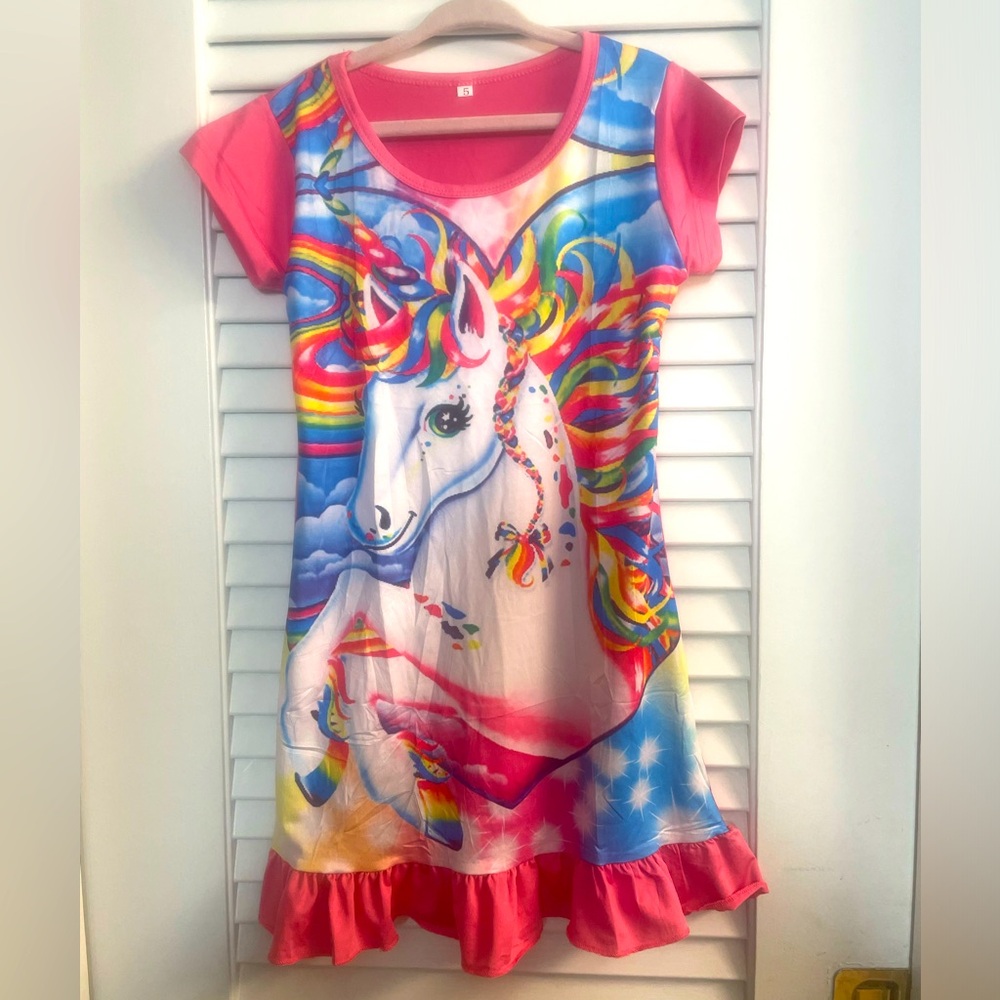 Girls Size 5 New Unicorn PJs (too small for daughter/didnt return soon enough)